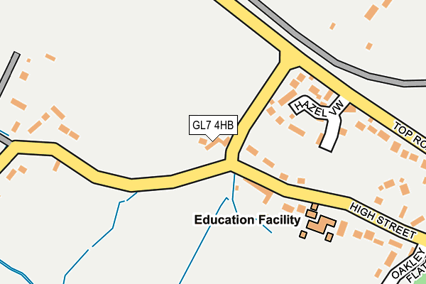 GL7 4HB map - OS OpenMap – Local (Ordnance Survey)