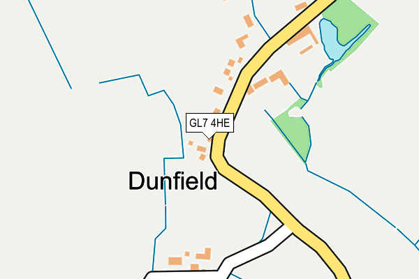 GL7 4HE map - OS OpenMap – Local (Ordnance Survey)