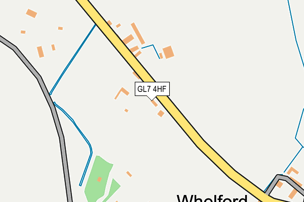 GL7 4HF map - OS OpenMap – Local (Ordnance Survey)