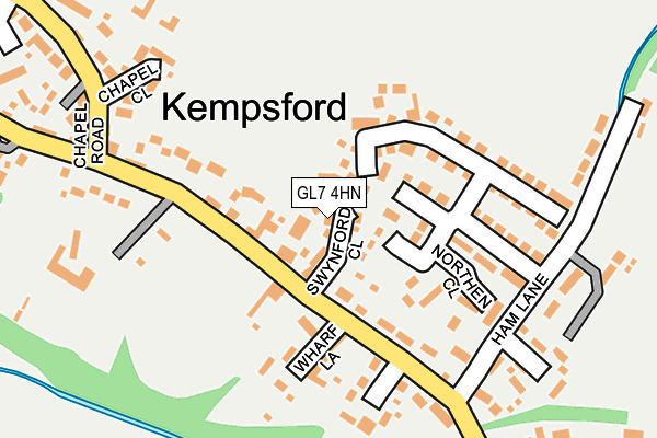 GL7 4HN map - OS OpenMap – Local (Ordnance Survey)