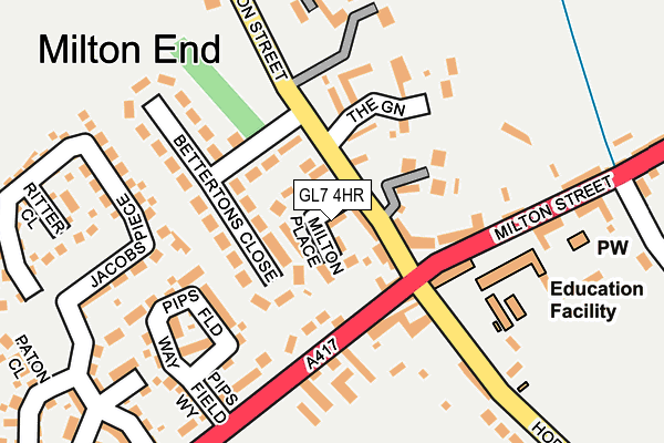 GL7 4HR map - OS OpenMap – Local (Ordnance Survey)