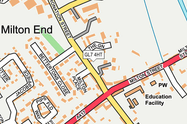 GL7 4HT map - OS OpenMap – Local (Ordnance Survey)