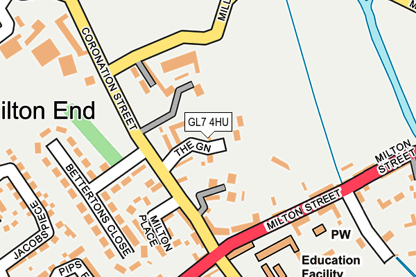 GL7 4HU map - OS OpenMap – Local (Ordnance Survey)