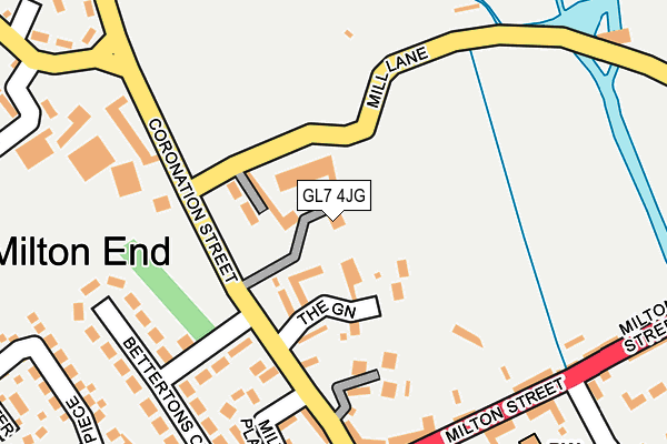 GL7 4JG map - OS OpenMap – Local (Ordnance Survey)