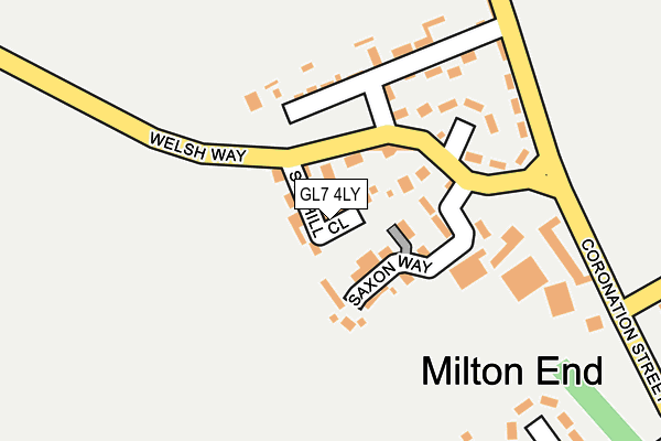 GL7 4LY map - OS OpenMap – Local (Ordnance Survey)
