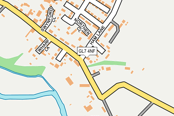 GL7 4NF map - OS OpenMap – Local (Ordnance Survey)