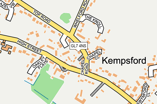 GL7 4NS map - OS OpenMap – Local (Ordnance Survey)