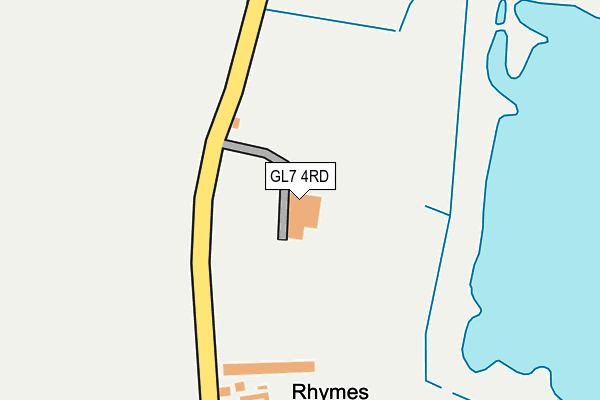 GL7 4RD map - OS OpenMap – Local (Ordnance Survey)