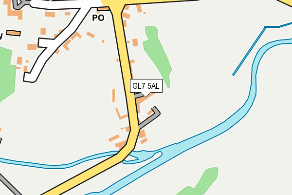 GL7 5AL map - OS OpenMap – Local (Ordnance Survey)