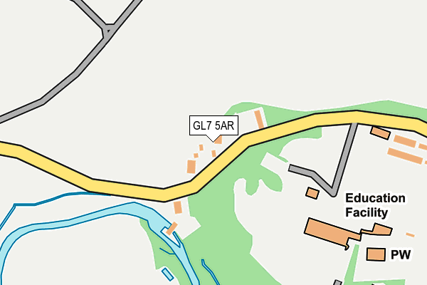 GL7 5AR map - OS OpenMap – Local (Ordnance Survey)