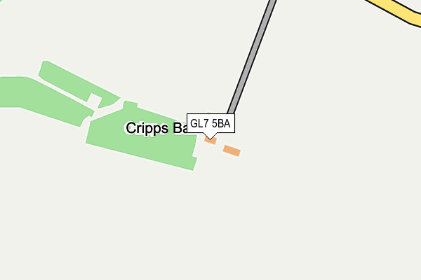 Map of CRIPPS HAZEL GAP LTD at local scale