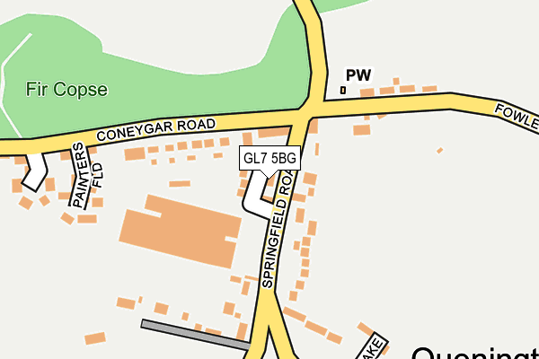 GL7 5BG map - OS OpenMap – Local (Ordnance Survey)