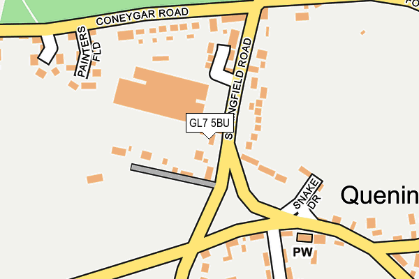 GL7 5BU map - OS OpenMap – Local (Ordnance Survey)