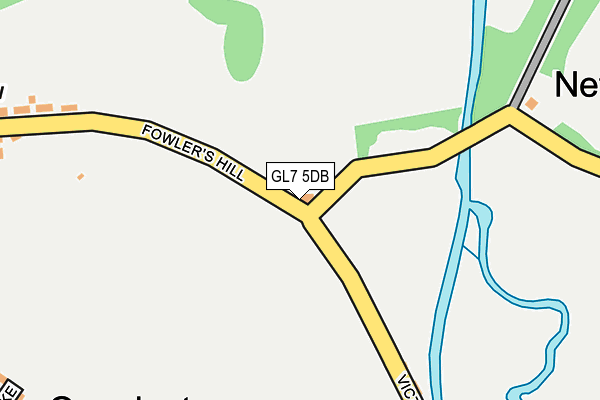 GL7 5DB map - OS OpenMap – Local (Ordnance Survey)