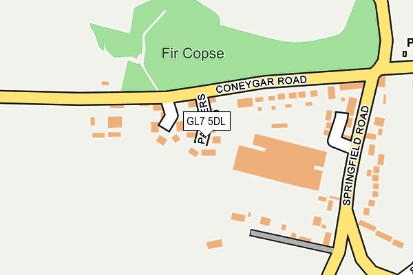 GL7 5DL map - OS OpenMap – Local (Ordnance Survey)