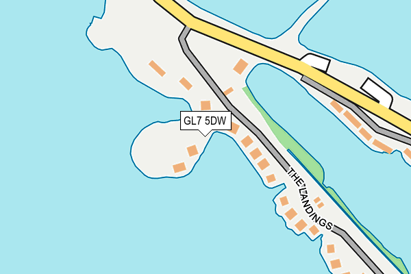 GL7 5DW map - OS OpenMap – Local (Ordnance Survey)