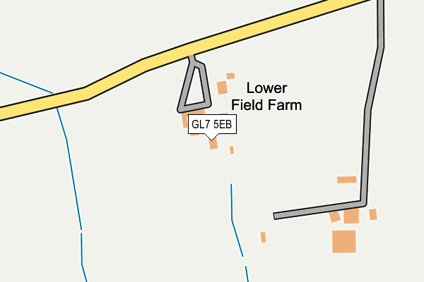 GL7 5EB map - OS OpenMap – Local (Ordnance Survey)