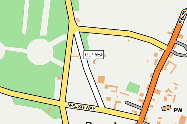 GL7 5EJ map - OS OpenMap – Local (Ordnance Survey)