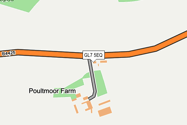 GL7 5EQ map - OS OpenMap – Local (Ordnance Survey)
