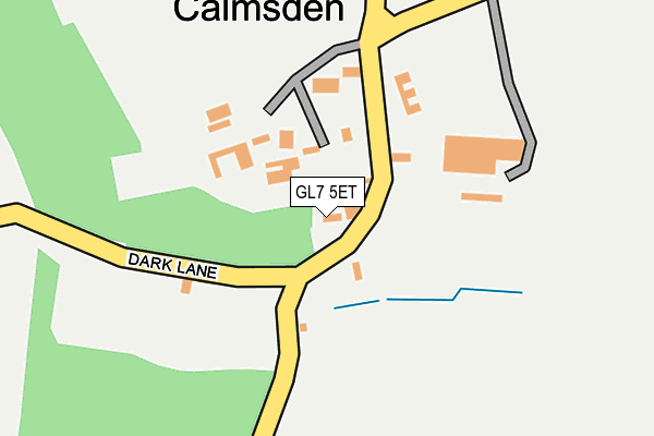 GL7 5ET map - OS OpenMap – Local (Ordnance Survey)