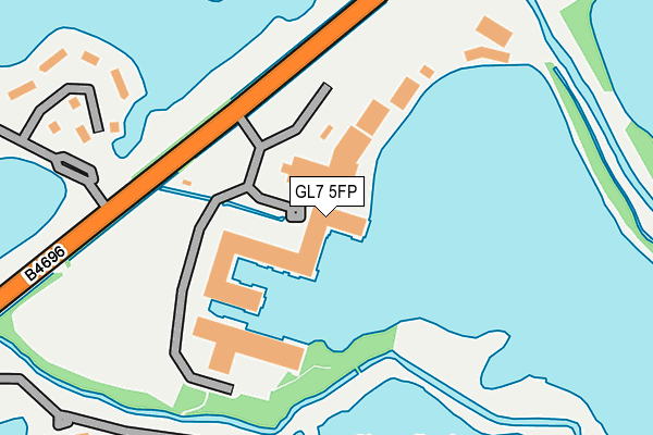 GL7 5FP map - OS OpenMap – Local (Ordnance Survey)