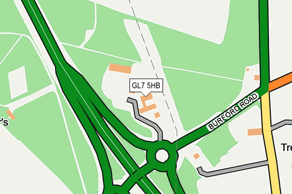 GL7 5HB map - OS OpenMap – Local (Ordnance Survey)