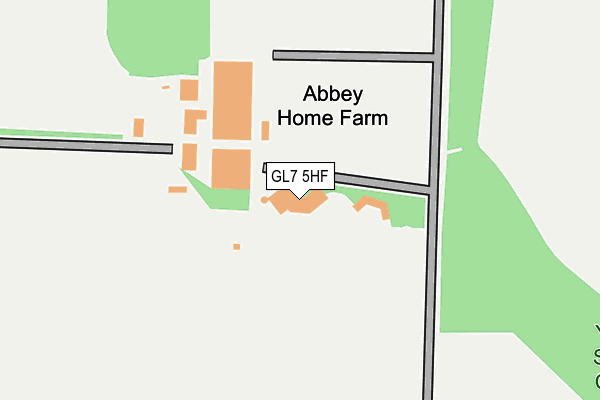 GL7 5HF map - OS OpenMap – Local (Ordnance Survey)
