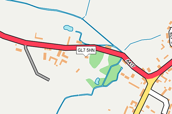 GL7 5HN map - OS OpenMap – Local (Ordnance Survey)