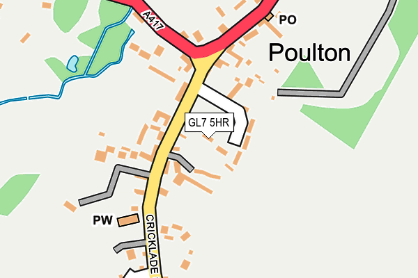 GL7 5HR map - OS OpenMap – Local (Ordnance Survey)