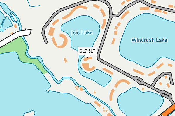 GL7 5LT map - OS OpenMap – Local (Ordnance Survey)