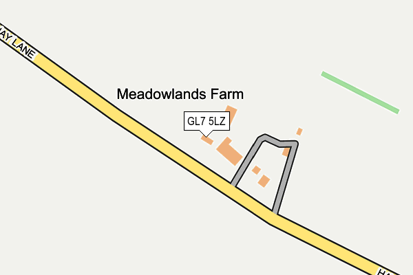 GL7 5LZ map - OS OpenMap – Local (Ordnance Survey)