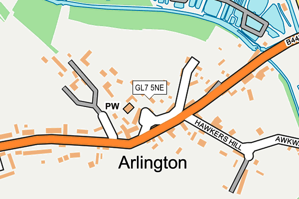 GL7 5NE map - OS OpenMap – Local (Ordnance Survey)