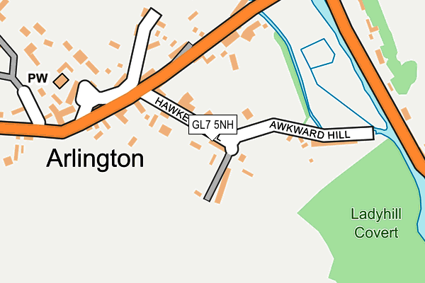 GL7 5NH map - OS OpenMap – Local (Ordnance Survey)
