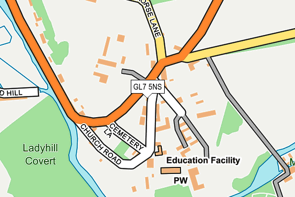 GL7 5NS map - OS OpenMap – Local (Ordnance Survey)