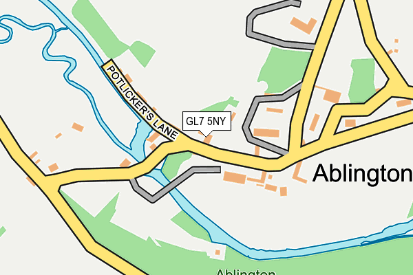 GL7 5NY map - OS OpenMap – Local (Ordnance Survey)