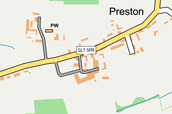 GL7 5PR map - OS OpenMap – Local (Ordnance Survey)