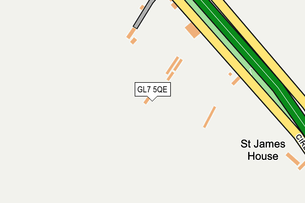 GL7 5QE map - OS OpenMap – Local (Ordnance Survey)