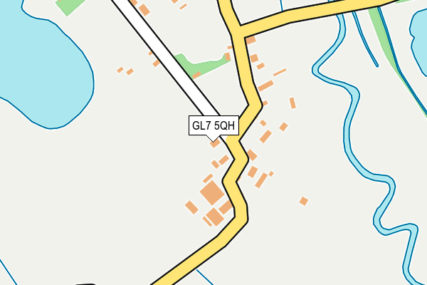 GL7 5QH map - OS OpenMap – Local (Ordnance Survey)