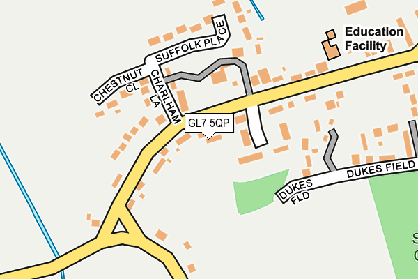 GL7 5QP map - OS OpenMap – Local (Ordnance Survey)