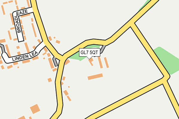 GL7 5QT map - OS OpenMap – Local (Ordnance Survey)