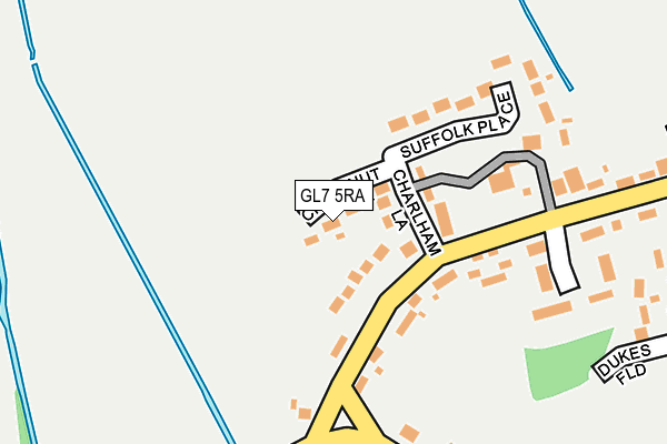GL7 5RA map - OS OpenMap – Local (Ordnance Survey)