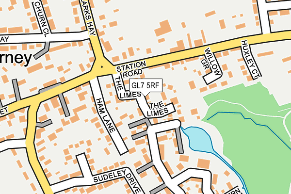 GL7 5RF map - OS OpenMap – Local (Ordnance Survey)