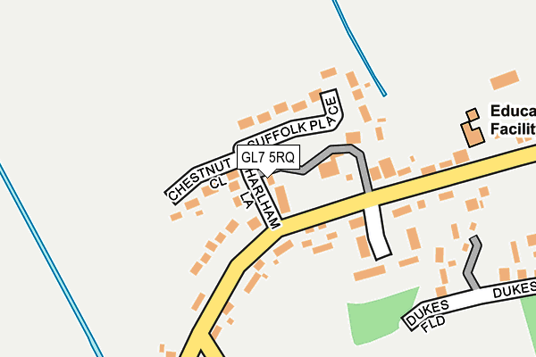 GL7 5RQ map - OS OpenMap – Local (Ordnance Survey)
