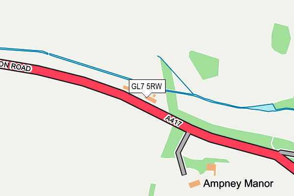 GL7 5RW map - OS OpenMap – Local (Ordnance Survey)