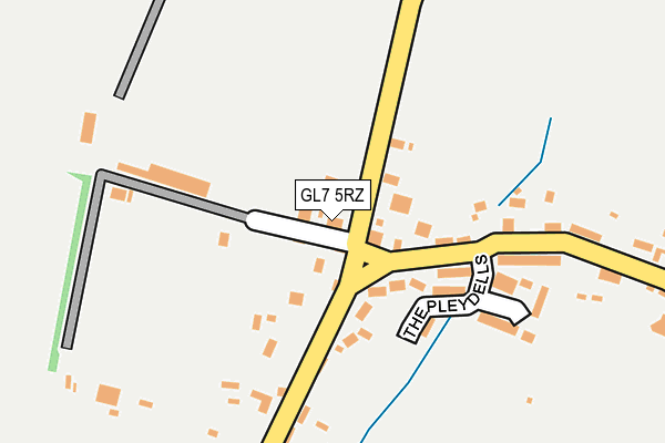 GL7 5RZ map - OS OpenMap – Local (Ordnance Survey)