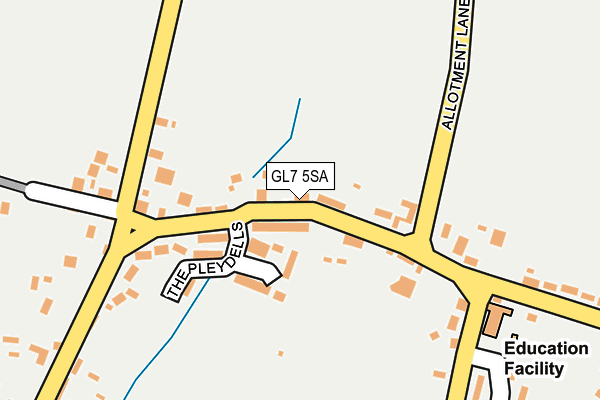 GL7 5SA map - OS OpenMap – Local (Ordnance Survey)