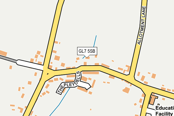 GL7 5SB map - OS OpenMap – Local (Ordnance Survey)