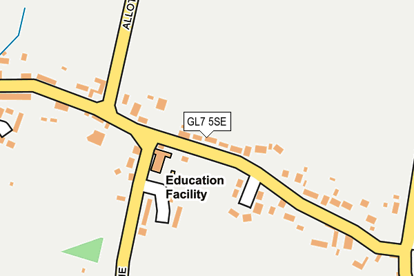 GL7 5SE map - OS OpenMap – Local (Ordnance Survey)