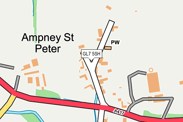GL7 5SH map - OS OpenMap – Local (Ordnance Survey)