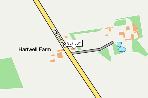 GL7 5SY map - OS OpenMap – Local (Ordnance Survey)